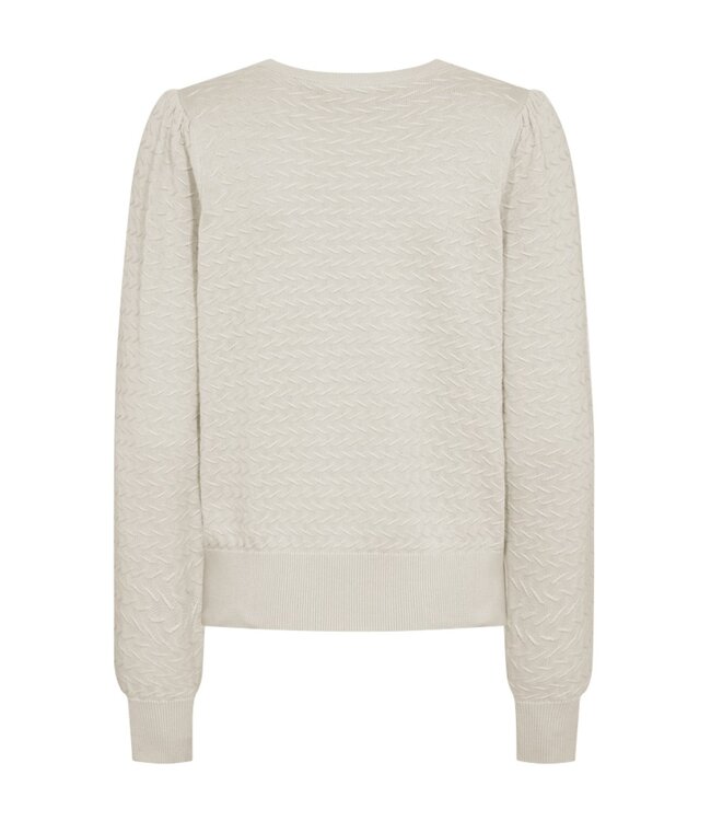 dames pullover met structuur beige "Dodo" FreeQuent