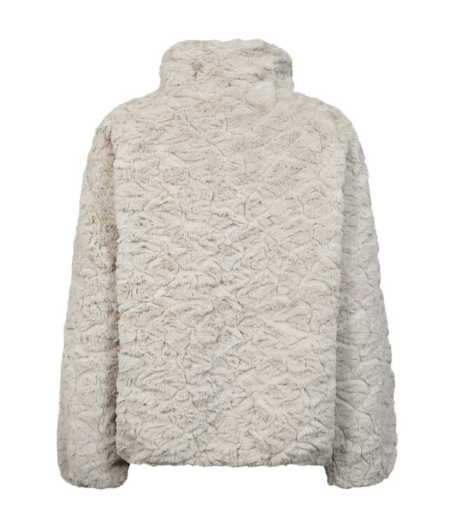 faux-fur jacket (jas) dames "Foby" beige