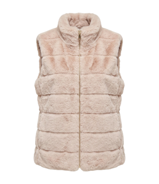 BLAUW bontje (teddy) bodywarmer beige