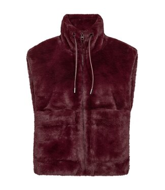 FreeQuent zachte dames bodywarmer / gilet " FONY " bordeaux- rood Freequent