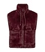 zachte dames bodywarmer / gilet " FONY " bordeaux- rood Freequent