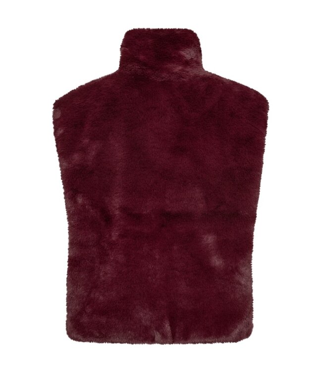 zachte dames bodywarmer / gilet " FONY " bordeaux- rood Freequent