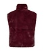 zachte dames bodywarmer / gilet " FONY " bordeaux- rood Freequent