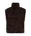 zachte dames bodywarmer / gilet " FONY " bruin Freequent