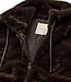 zachte dames bodywarmer / gilet "FONY" bruin
