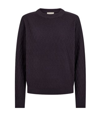 FreeQuent dames pullover honingraat- structuur "Dodo" paars FreeQuent