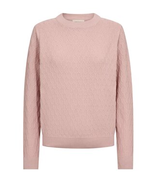 FreeQuent dames pullover honingraat- structuur "Dodo" oudroze FreeQuent