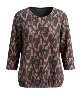 Brandtex. dames blouson (dikke stof) fantasyprint bruin Brandtex