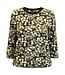 dames blouson shirt met bolletjes- print groen Signature