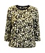 dames blouson shirt met bolletjesprint groen