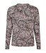 dames t- shirt pebble- print roze- taupe Brandtex