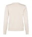 chique dames vest met gewerkte boord en knopen beige Brandtex