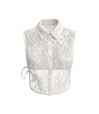 FreeQuent dames kraagje met kant offwhite "Lacy" FreeQuent 212297
