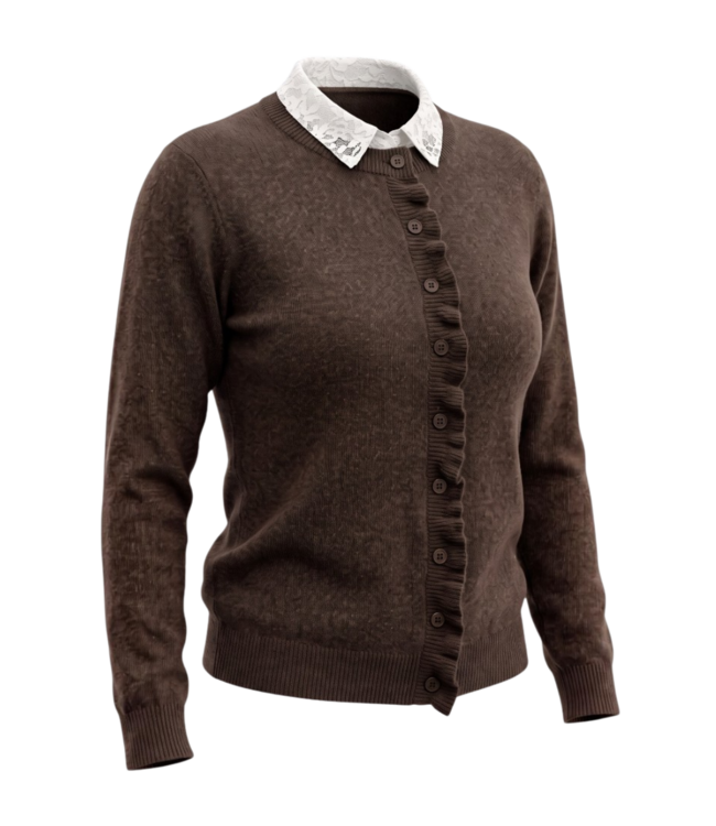 dames kraagje met kant offwhite "Lacy" FreeQuent