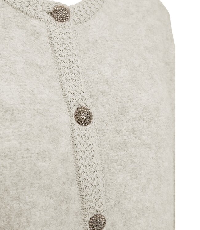 zacht dames vest chique knopen en wol "GRSCHRISTA" beige FreeQuent