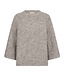 dames trui "Grslulu" met 7/8 mouwlengte effen taupe FreeQuent