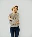 dames trui "Grslulu" met 7/8 mouwlengte effen taupe FreeQuent