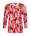 dames blouson shirt esscher rood- roze Sunday
