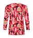 dames blouson shirt esscher rood- roze Sunday