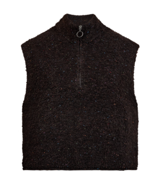 FreeQuent gilet dames met rits "Nemes" bruin FreeQuent
