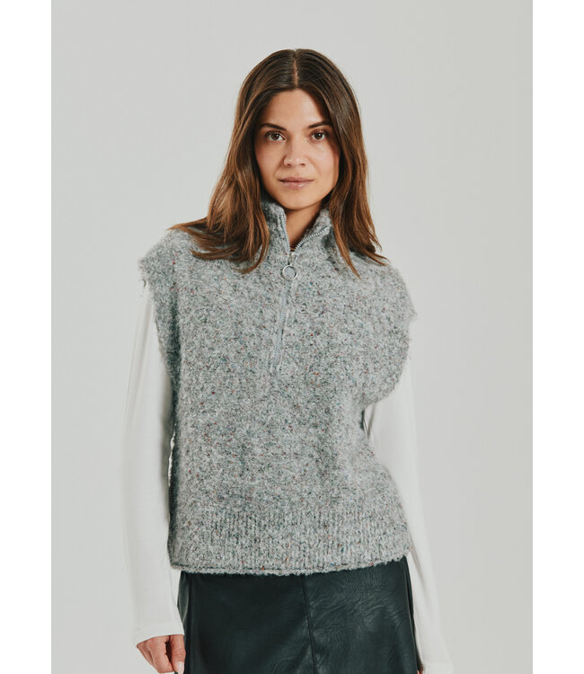 gilet dames met rits "Nemes" bruin FreeQuent