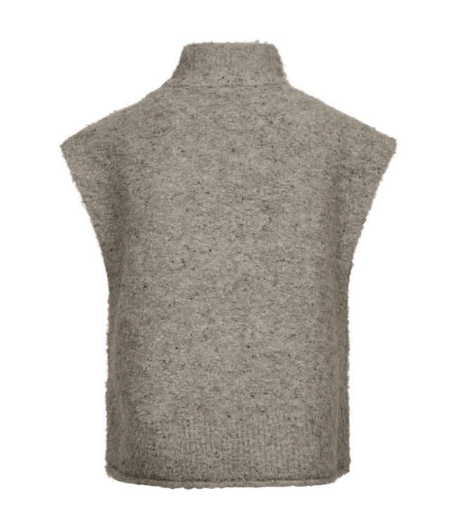 gilet dames met rits "Nemes" taupe FreeQuent