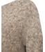 wollen dames trui opengewerkt "Estweed pullover" taupe FreeQuent