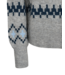 warm dames vest met noorse print "Merla" grijs- blauw FreeQUent