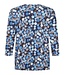 dames blouson shirt met bolletjes- print blauw Signature