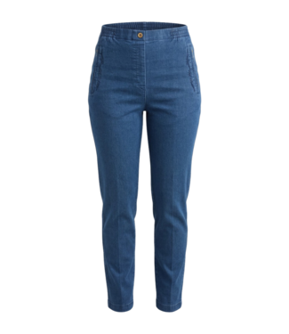 BLAUW Winter comfort spijkerbroek dames Sandra met elastische tailleband - NewFashion