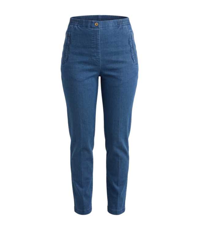 Winter comfort spijkerbroek dames Sandra met elastische tailleband - NewFashion