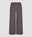 flared stretch broek "Mila" wide-flex visgraat-print bordeaux Anna Montana