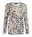 dames blouson shirt mandala beige- zwart Sunday (lange mouw)