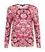 dames blouson shirt mandala fuchsia- roze (lange mouw)