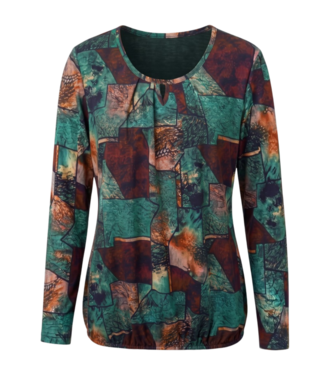 BLAUW blouson pullover dames forest groen- bruin