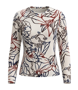 Barbara Lebek dames t- shirt met bloemenprint beige- multicolor (L/M)  - Barbara Lebek