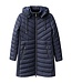 Lange winterjas met afritsbare capuchon marine CherryBerry