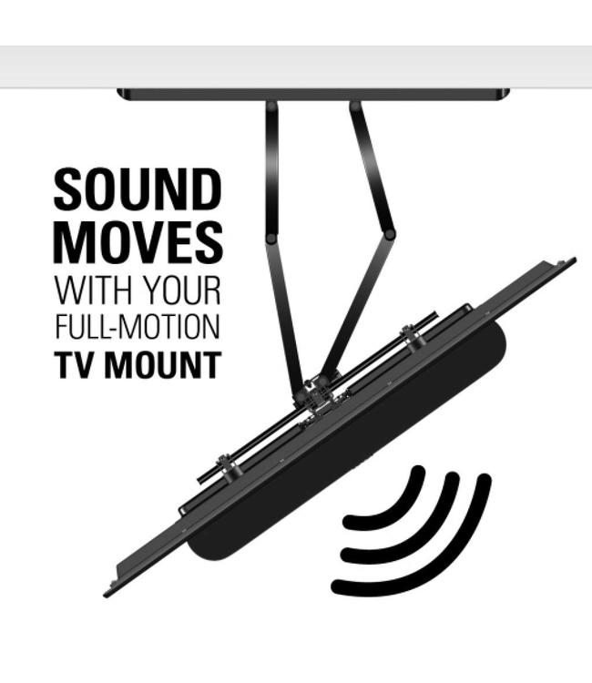 Sanus WSSBM1-B2 under TV Mounting Bracket compatible for Sonos Beam Suitable for TVs from 37" to 70"