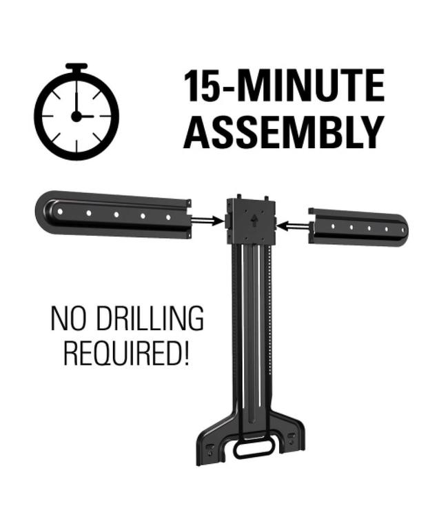 Sanus WSSBM1-B2 under TV Mounting Bracket compatible for Sonos Beam Suitable for TVs from 37" to 70"