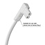 Flexson Short White Right Angle Power Lead for Sonos One/One SL/Play:1