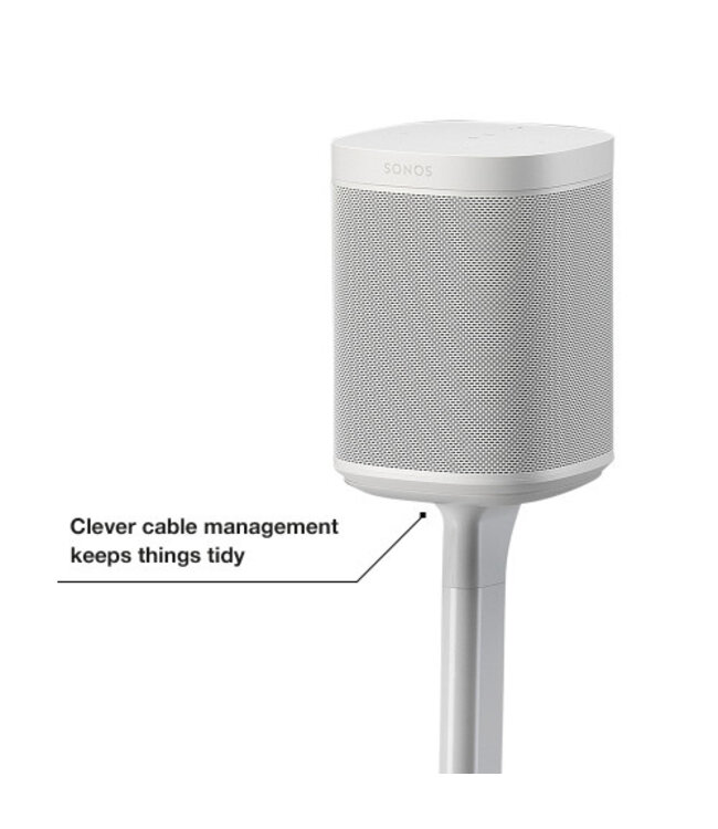 Flexson One/One SL/Play:1 Fixed speaker stand in Black or White finish