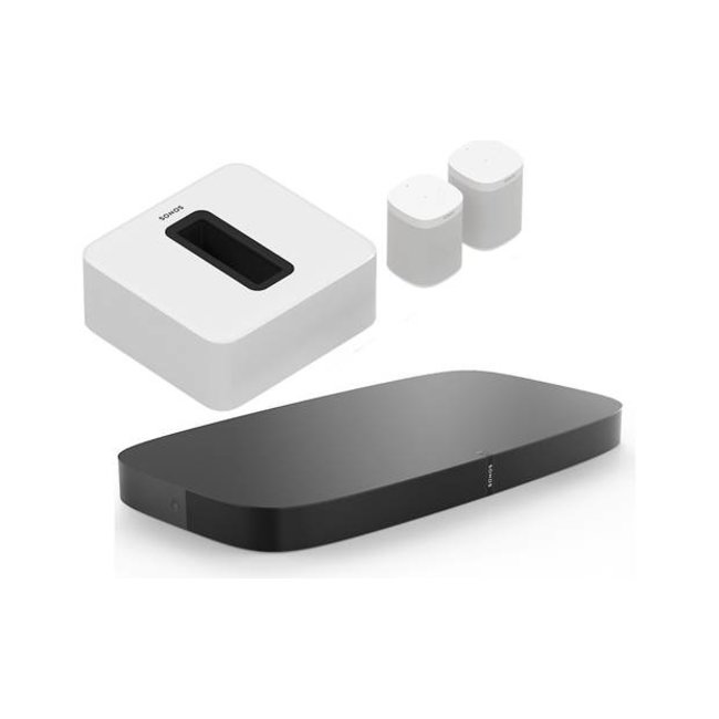 Sonos Playbase + SUB + 2x Sonos One SL 5.1 Speaker Bundle | Order now