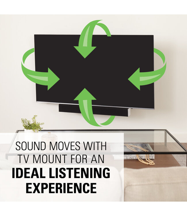 Sanus SASB1-B1 Depth Adjustable Universal Soundbar Mount