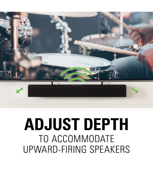Sanus SASB1-B1 Depth Adjustable Universal Soundbar Mount