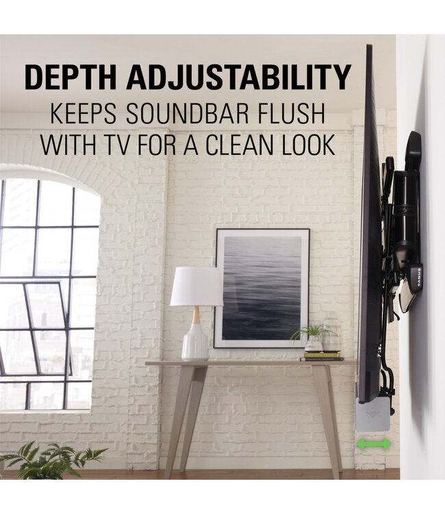 Sanus SASB1-B1 Depth Adjustable Universal Soundbar Mount