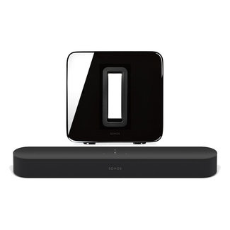 Sonos Beam (Gen 2) Soundbar & Sonos Sub (Gen 3) Subwoofer Bundle