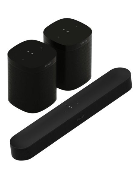Beam Soundbar 2x Sonos One SL Bundle | Powerbutton - Powerbutton