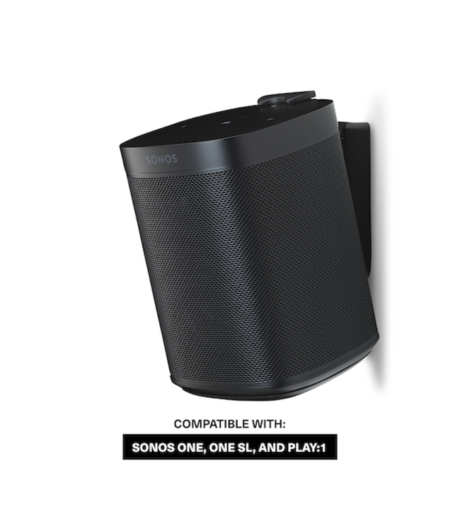 Flexson Swivel & Tilt Wall Mount Bracket 2 pack for Sonos One/One SL/Play:1 Speaker