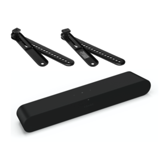 Sonos Ray Soundbar & Sanus WSSAFM1-B2 TV Mount Bundle