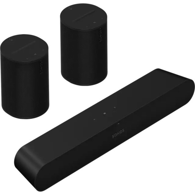 Sonos Ray Sound bar & 2x Sonos Era 100 Home Cinema Speaker Bundle